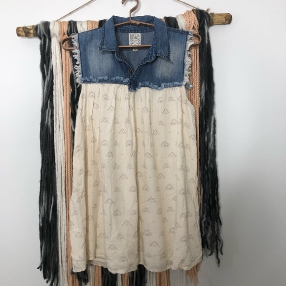 Billabong Dresses & Skirts - Billabong mini dress boho style sleeves
